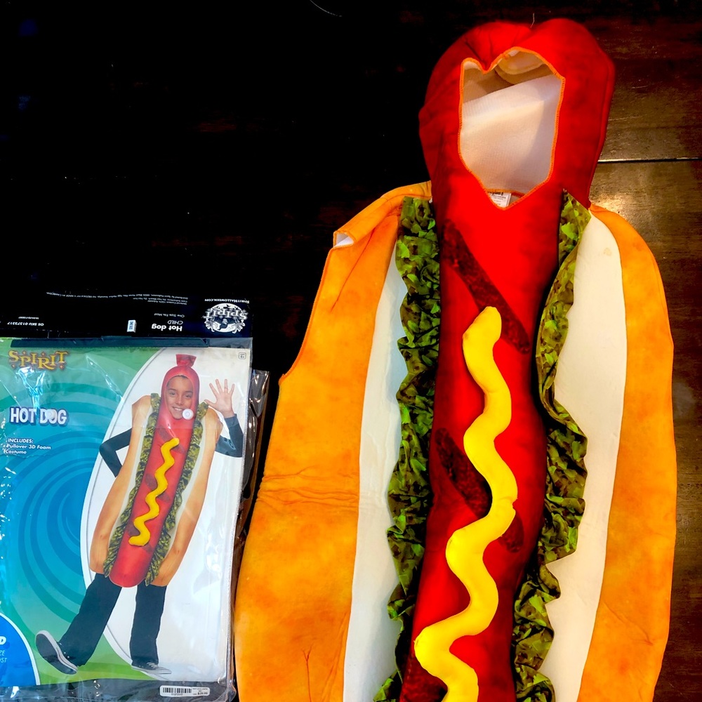 Children’s hotdog costume one size
